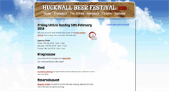 Desktop Screenshot of hucknallbeerfestival.co.uk